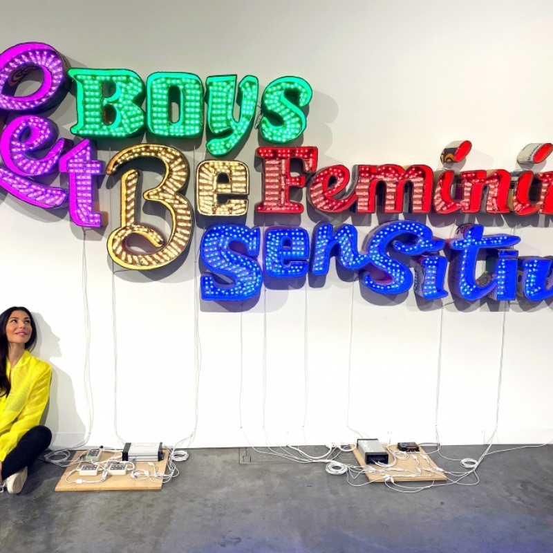 Tender gender (Andrea Bowers - Let Boys Be Feminine/Sensitive, 2019)