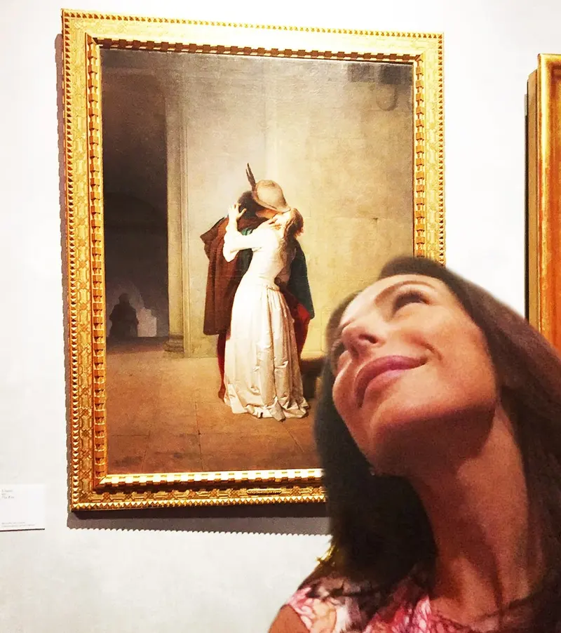 Francesco Hayez, Il Bacio — #SelfieadArte di Clelia Patella
