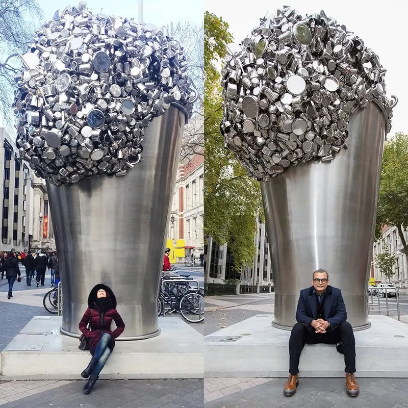 Subodh Gupta, When Soak Becomes Spill — #SelfieadArte di Clelia Patella