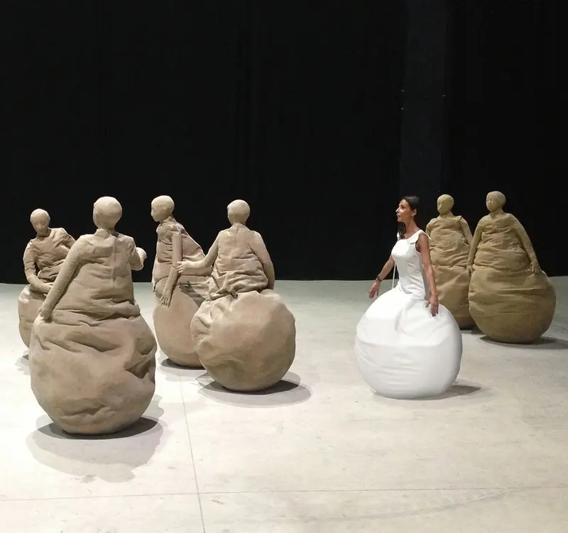Juan Muñoz, Conversation Piece — #SelfieadArte di Clelia Patella