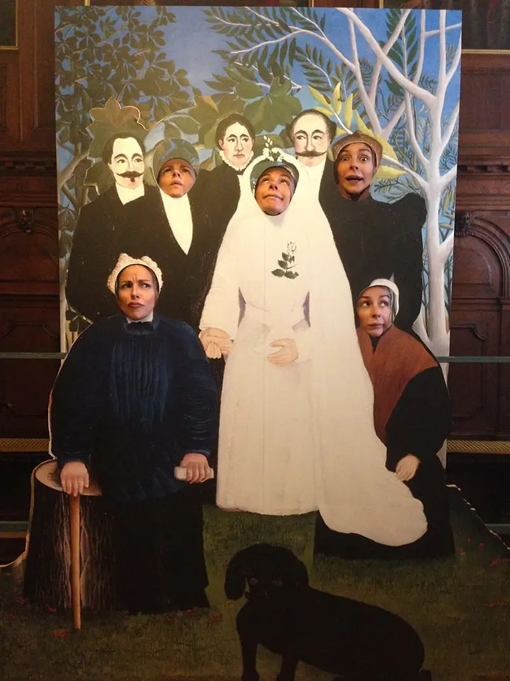 Henri Rousseau, cartonato per selfie di Nozze in Campagna — #SelfieadArte di Clelia Patella
