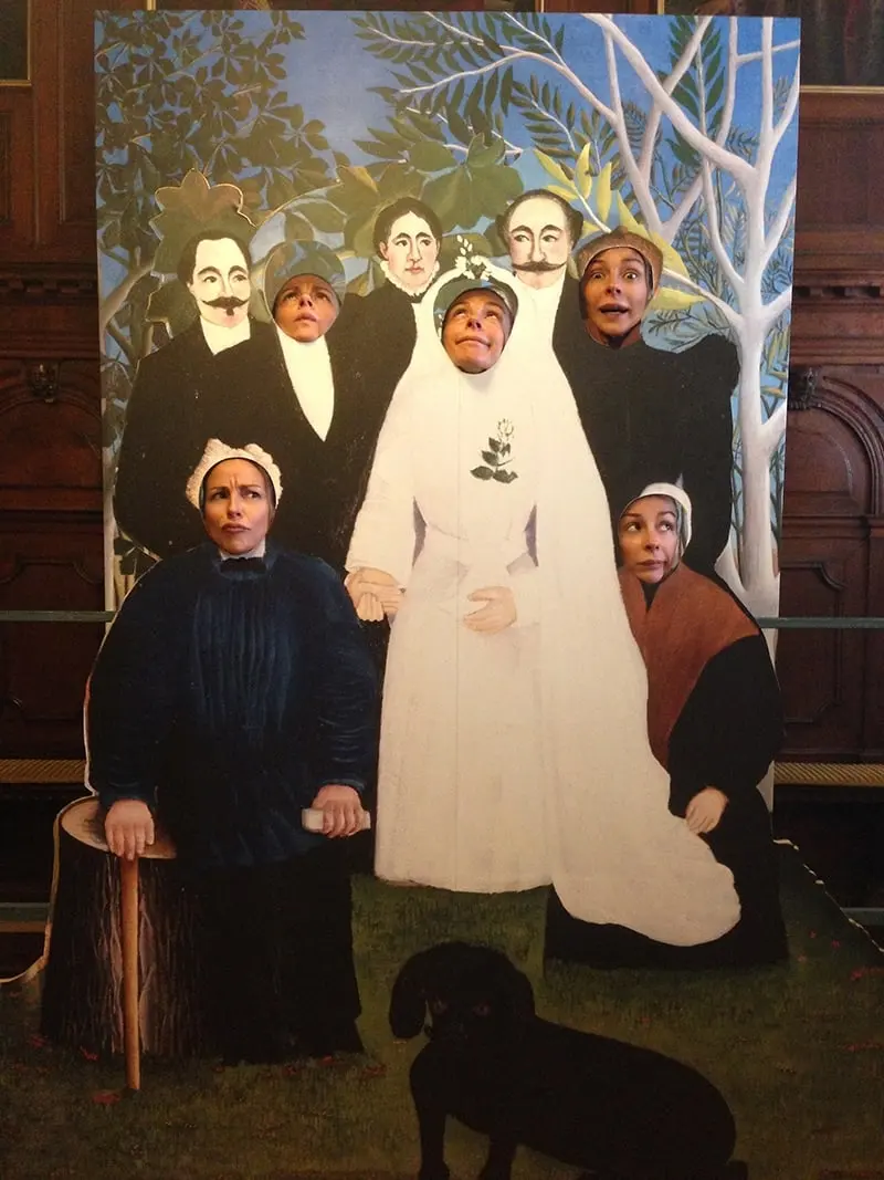 Henri Rousseau, cartonato per selfie di Nozze in Campagna — #SelfieadArte di Clelia Patella
