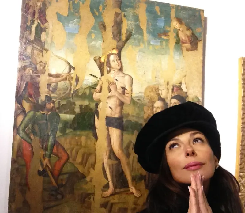 Giovanni Santi, Martirio di San Sebastiano — #SelfieadArte di Clelia Patella
