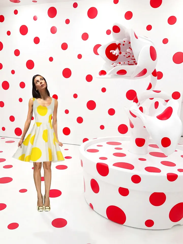 Yayoi Kusama - With All My Love for the Tulips, I Pray Forever - 2011 — #SelfieadArte di Clelia Patella