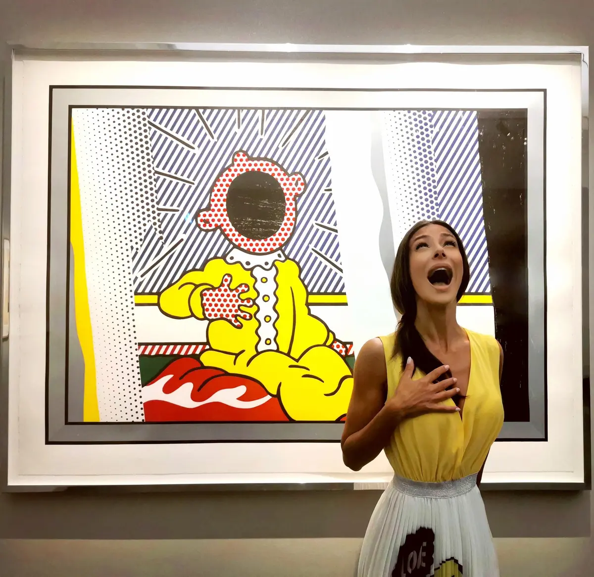 Roy Lichtenstein - reflections on the scream, 1990 — #SelfieadArte di Clelia Patella