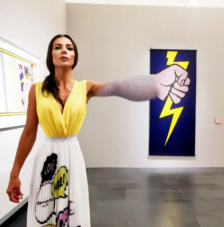 Roy Lichtenstein - Thunderbolt, 1966 — #SelfieadArte di Clelia Patella