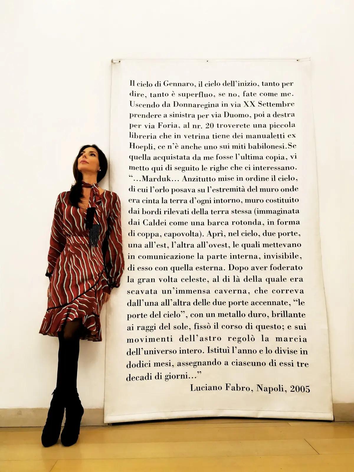 Luciano Fabro - Il cielo di San Gennaro, 2005 — #SelfieadArte di Clelia Patella